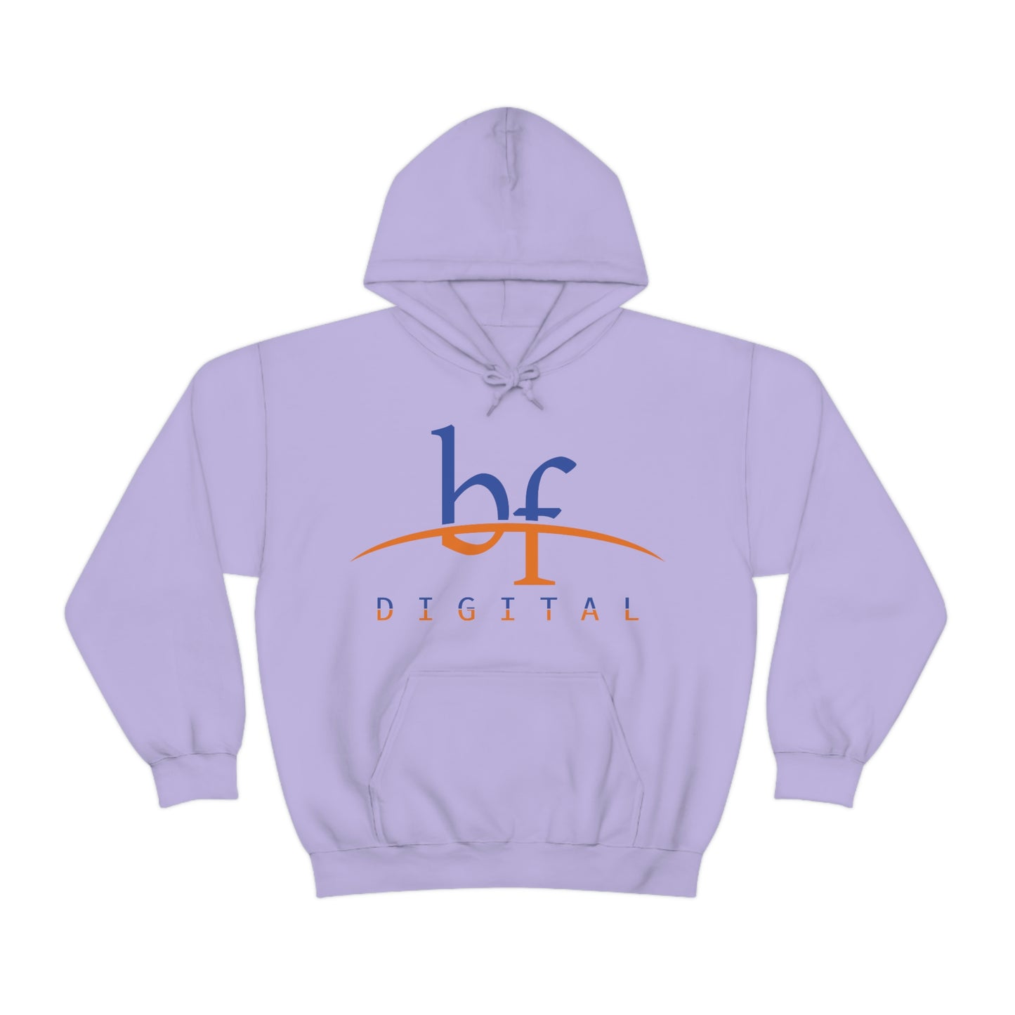 Unisex Blue Fire Digital Network Logo (Blue&Orange) Heavy Blend™ Hooded Sweatshirt