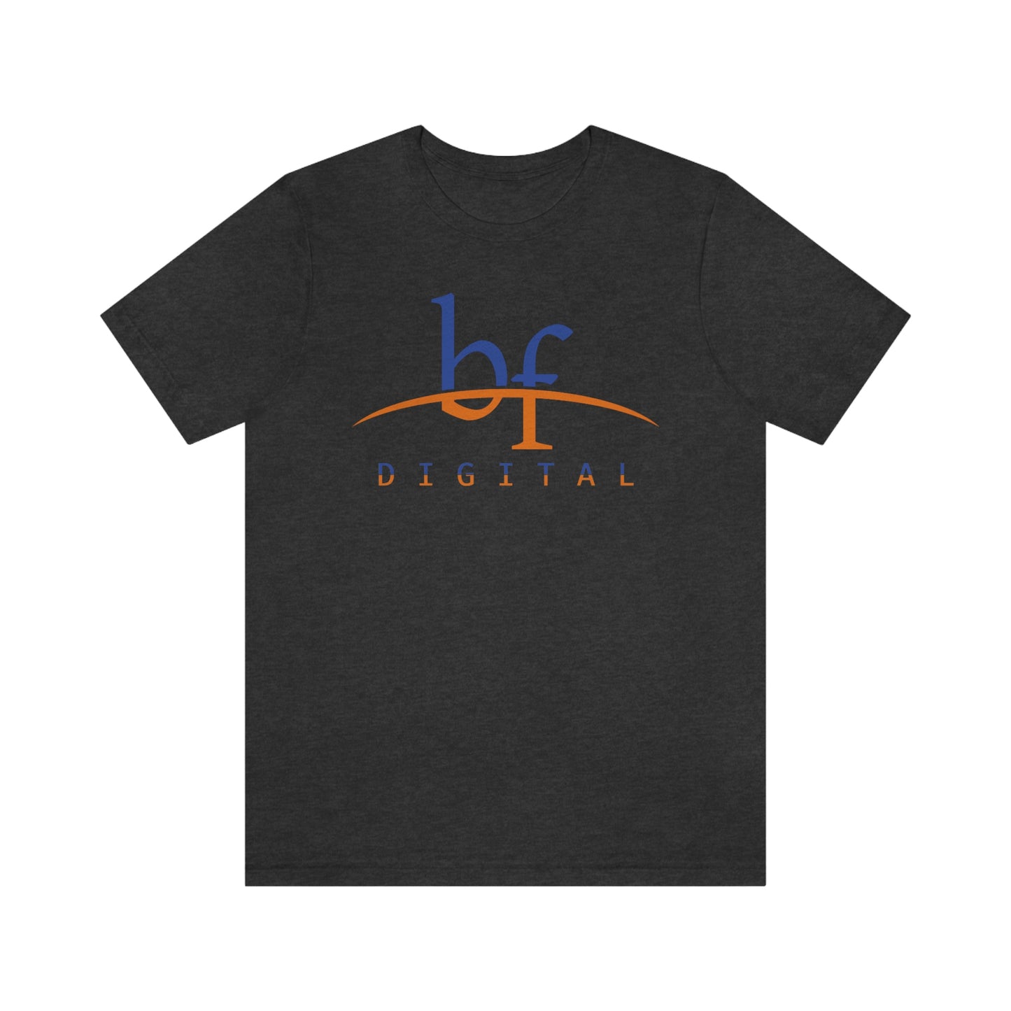 Unisex Blue Fire Digital Network Logo (Blue&Orange) Short Sleeve T-Shirt