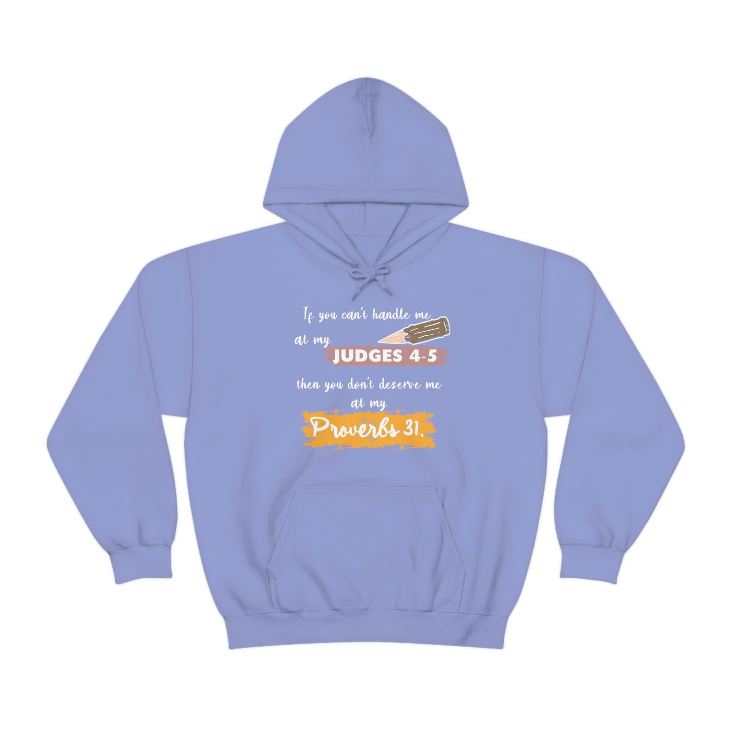 Women's Judges 4-5/Proverbs 31 (White Text) Heavy Blend™ Hooded Sweatshirt