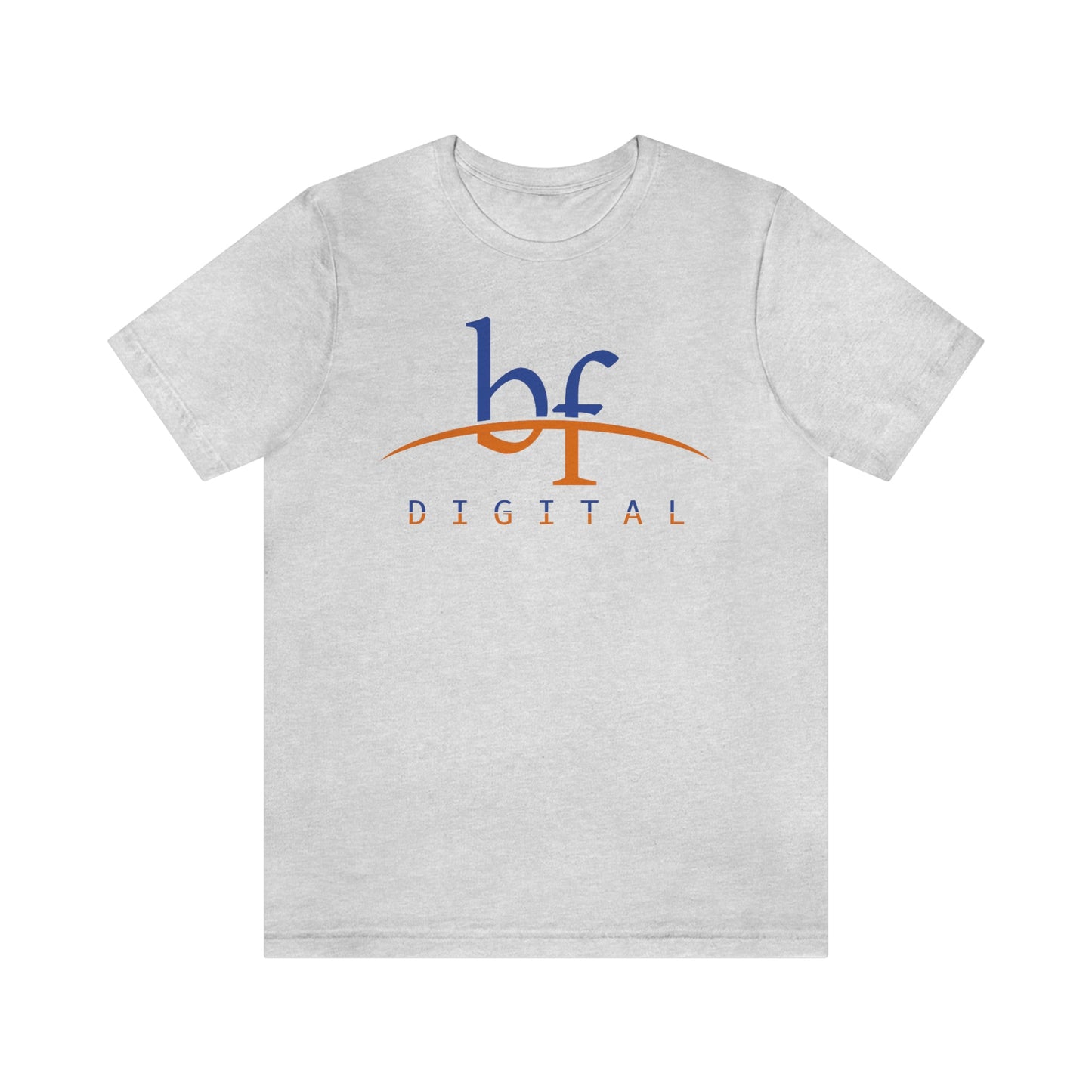 Unisex Blue Fire Digital Network Logo (Blue&Orange) Short Sleeve T-Shirt